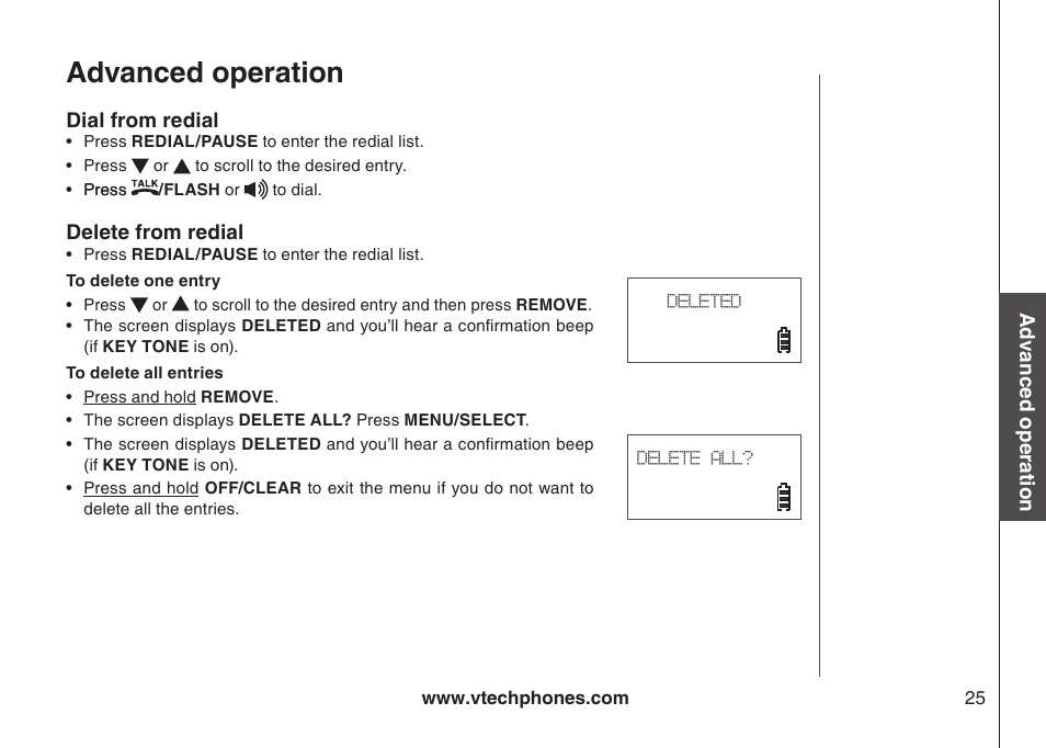 Advanced operation | Sharper Image 6031 User Manual | Page 28 / 51