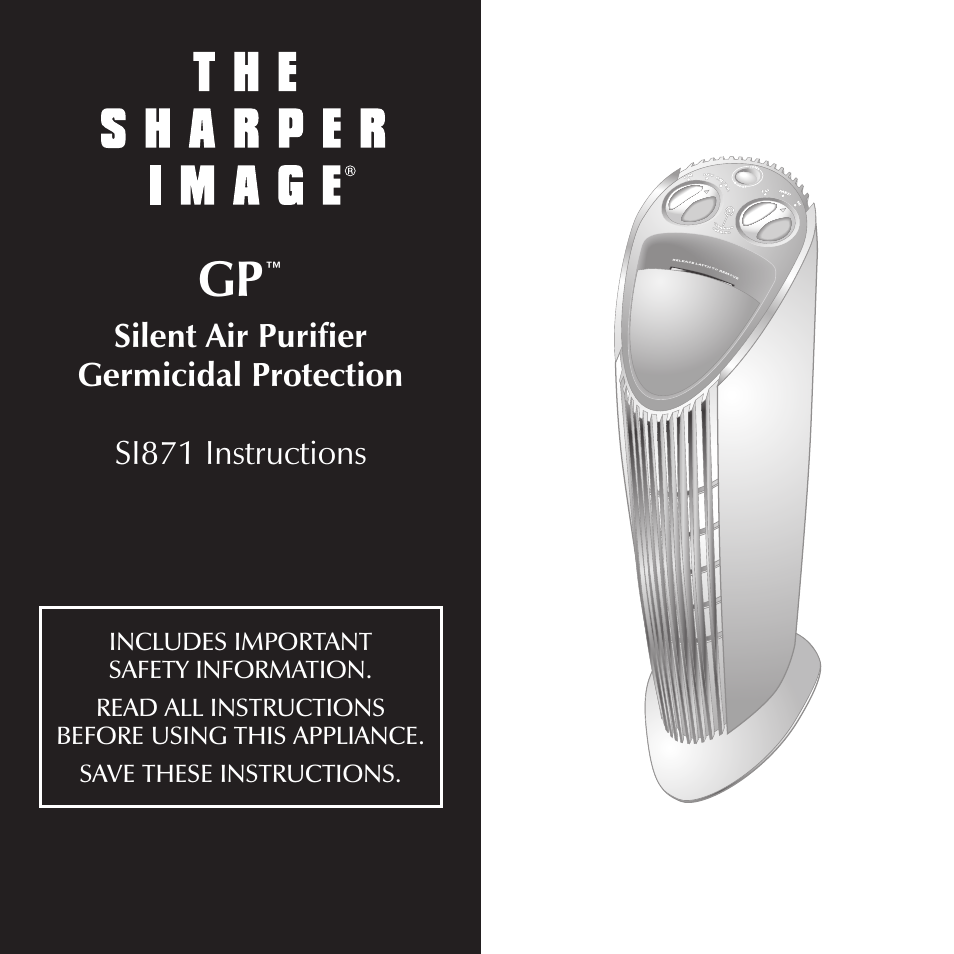 Sharper Image SI871 User Manual | 20 pages