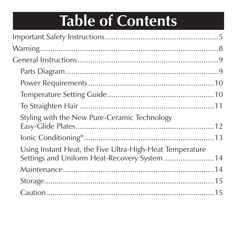 Sharper Image CA899 User Manual | Page 4 / 16