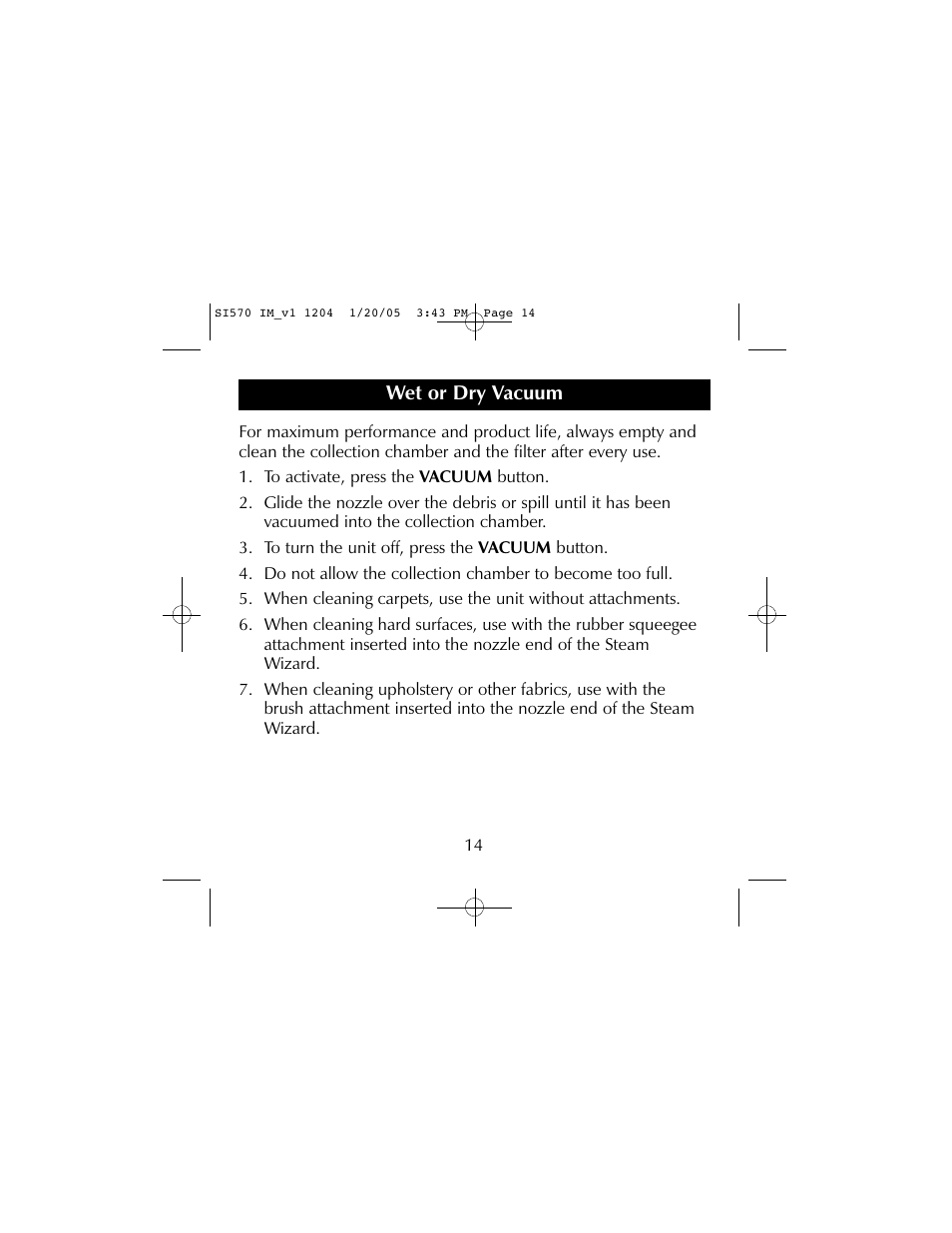 Sharper Image S1570 User Manual | Page 14 / 24
