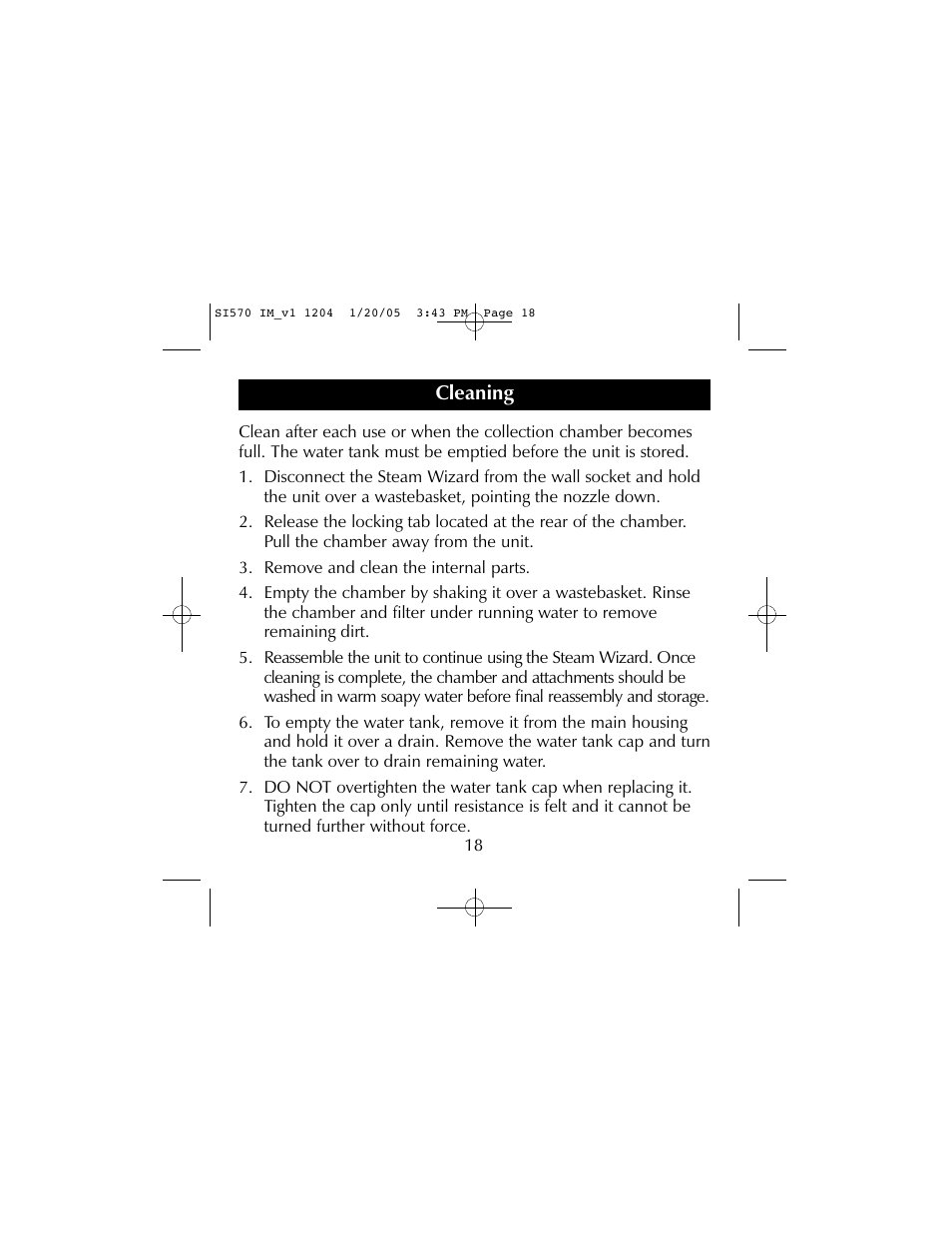Sharper Image S1570 User Manual | Page 18 / 24