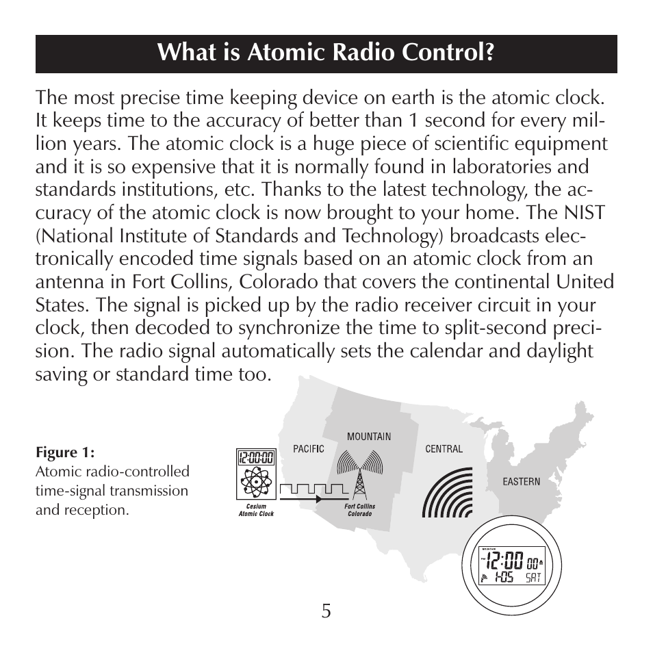 Head h1 or h2, What is atomic radio control | Sharper Image SN004 User Manual | Page 5 / 20
