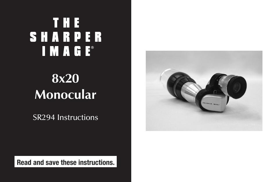 Sharper Image SR294 User Manual | 7 pages