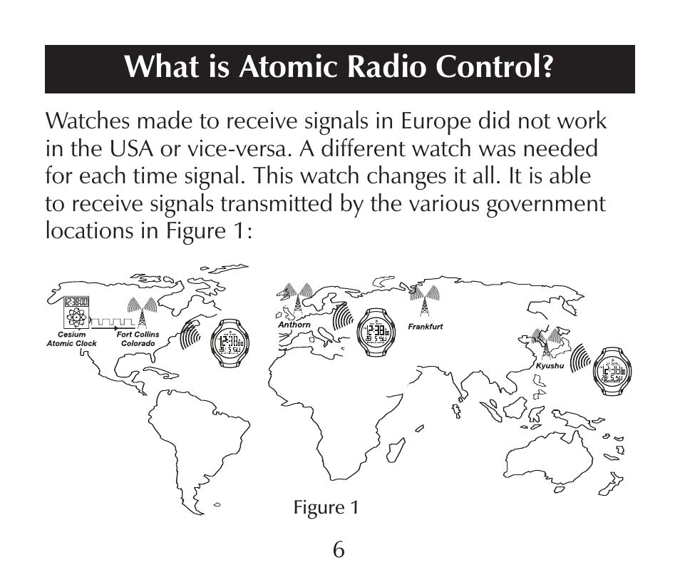 What is atomic radio control | Sharper Image SN005 User Manual | Page 6 / 28