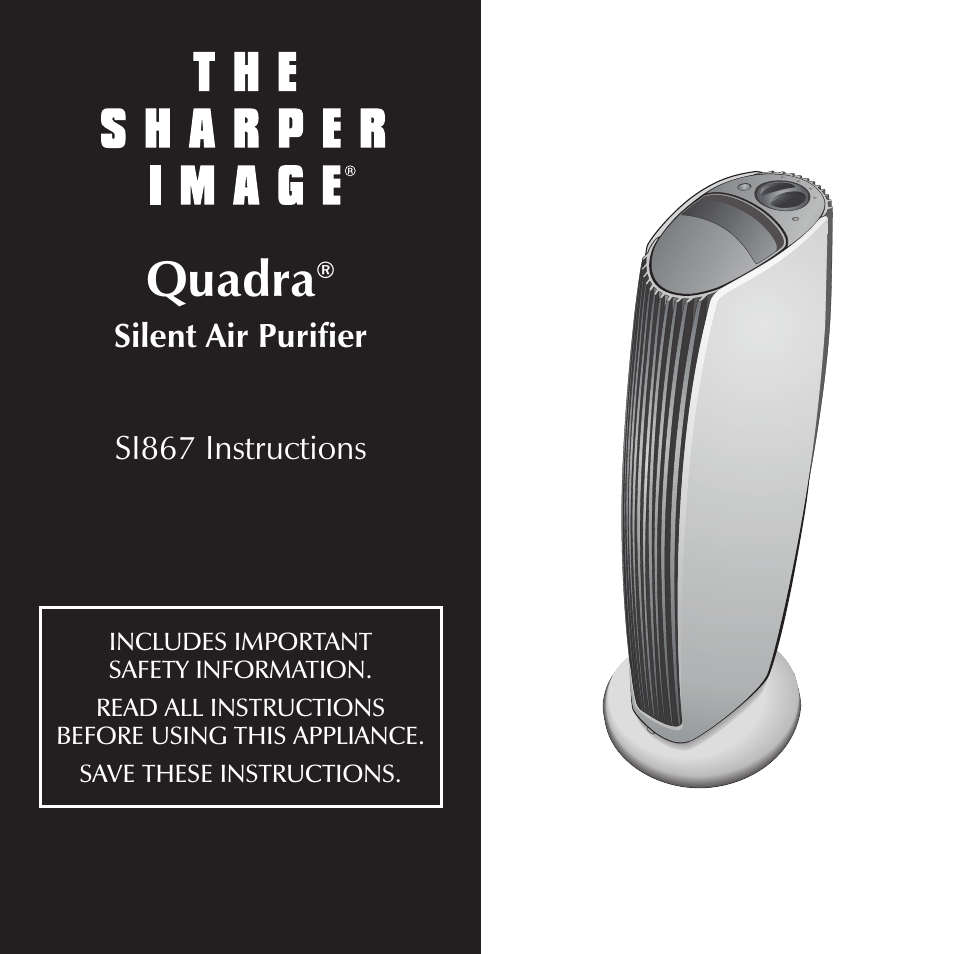 Sharper Image SI867 User Manual | 16 pages