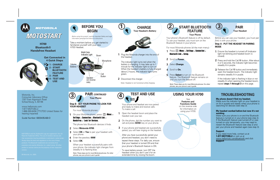 Sharper Image H700 User Manual | 2 pages