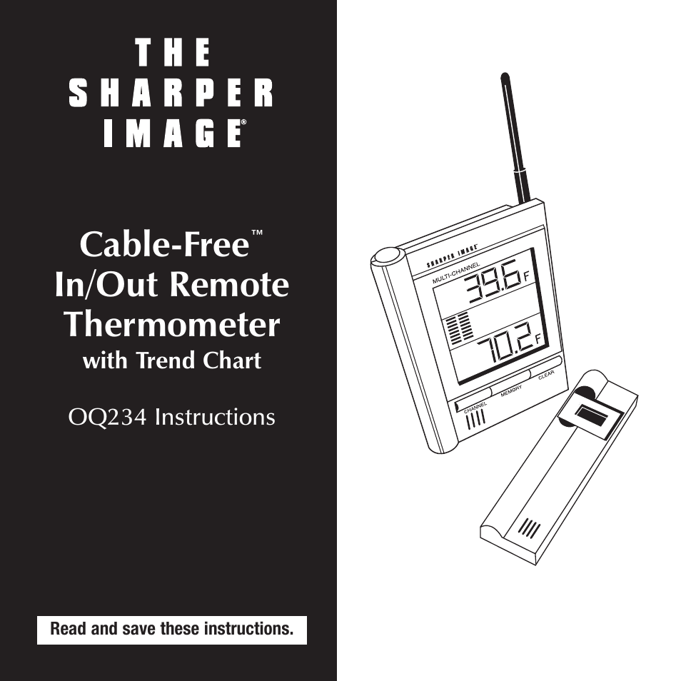 Sharper Image OQ234 User Manual | 22 pages