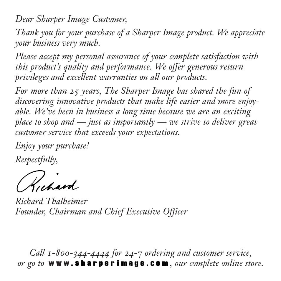 Sharper Image OQ234 User Manual | Page 2 / 22