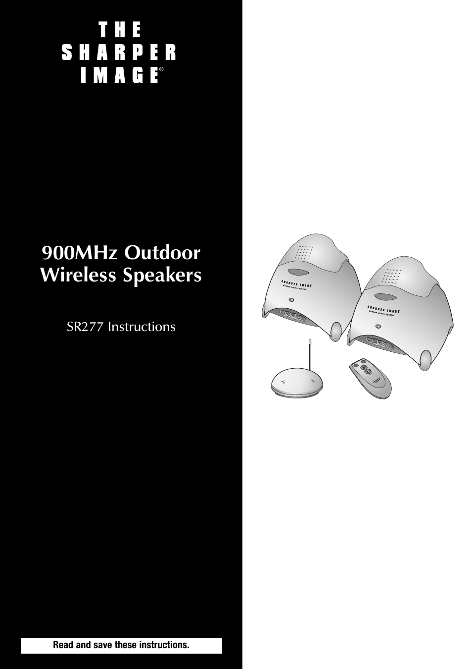 Sharper Image SR277 User Manual | 12 pages