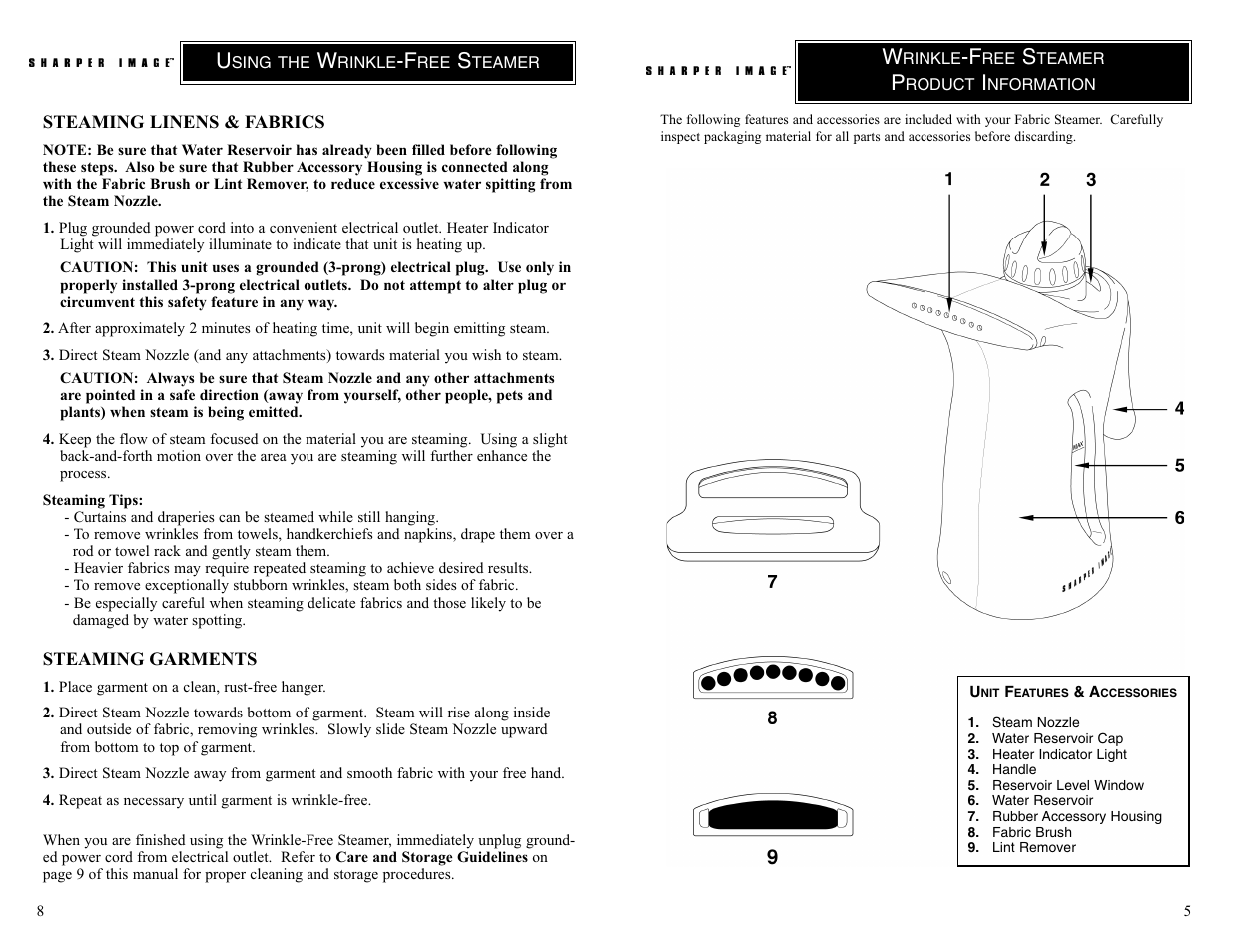 Sharper Image TI150 User Manual | Page 5 / 6