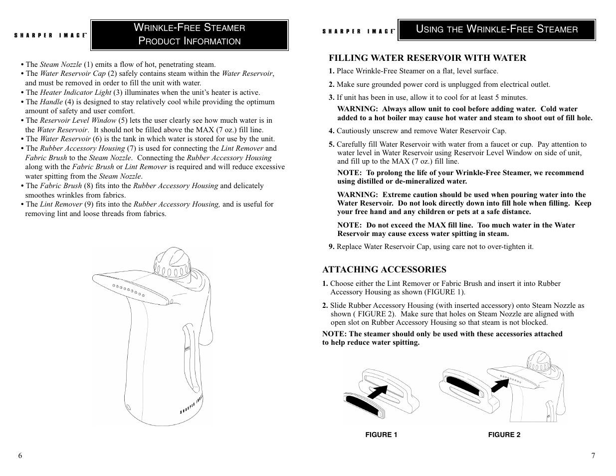 Sharper Image TI150 User Manual | Page 6 / 6