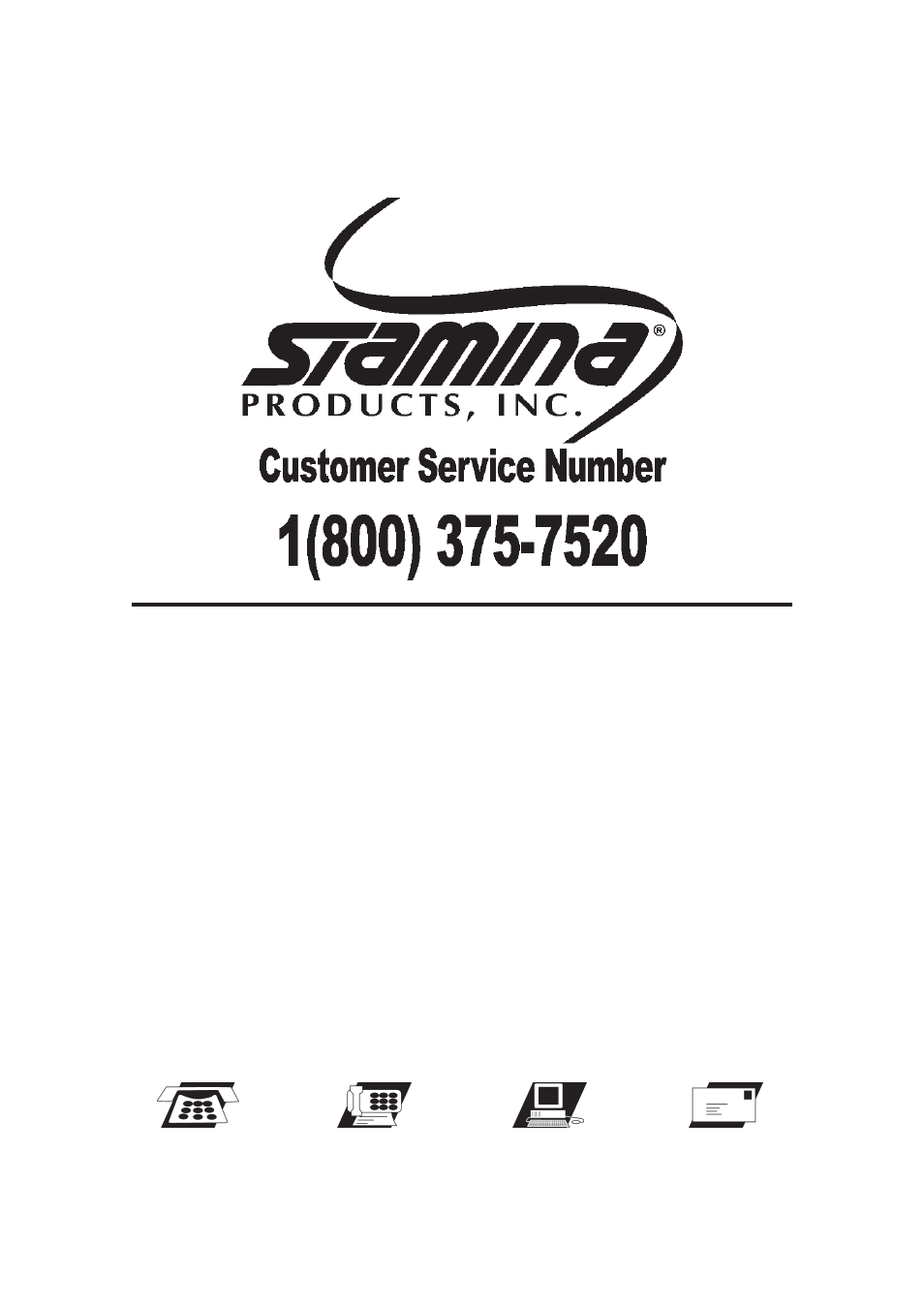 Call us first | Stamina Products RECUMBENT BIKE User Manual | Page 3 / 22