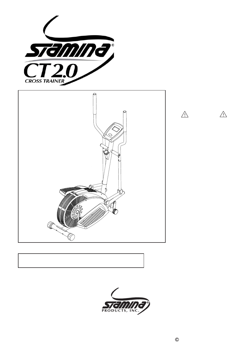 Stamina Products CT2.0 User Manual | 22 pages