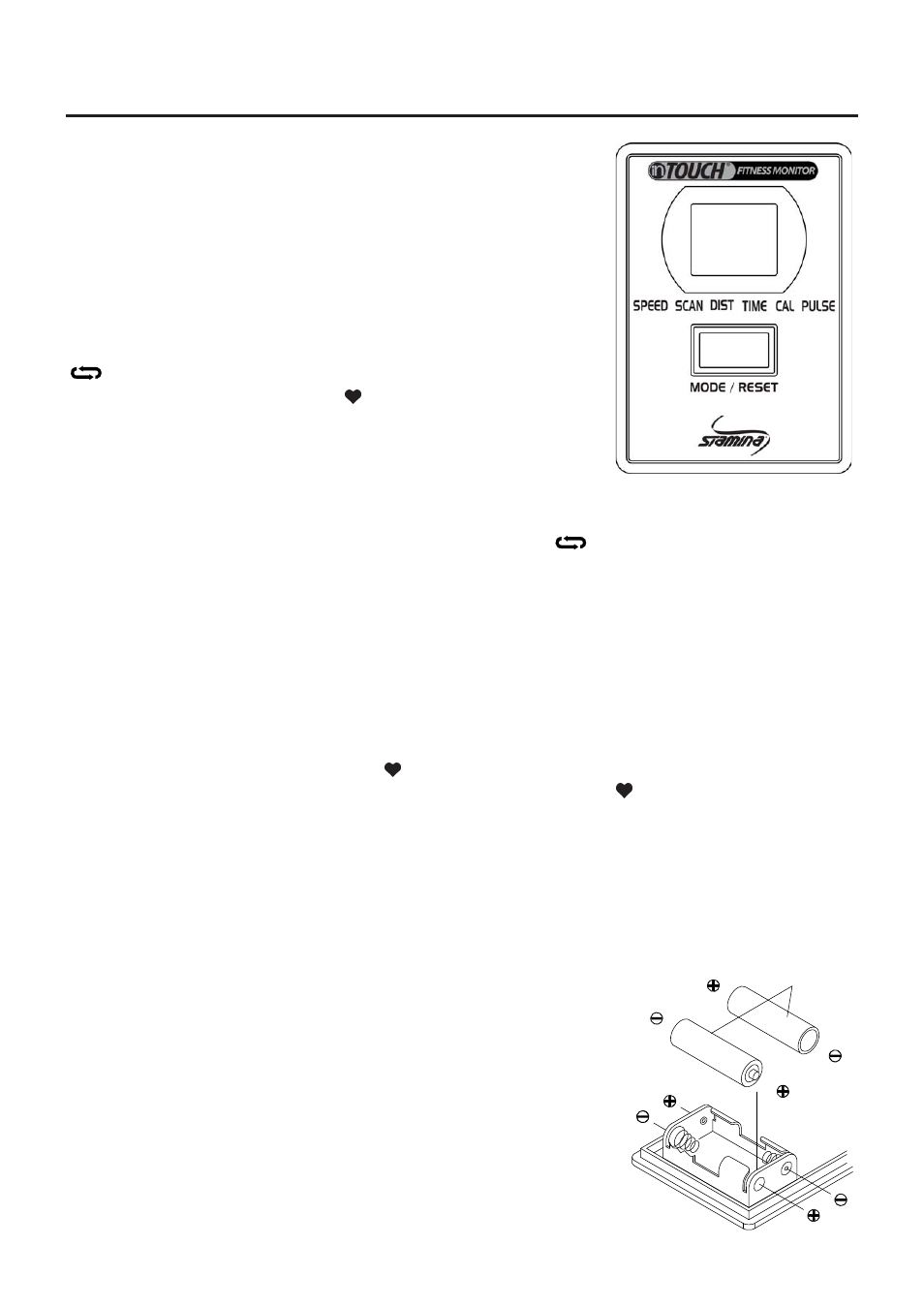 Function: using the fitness monitor or meter, Operational instructions | Stamina Products 15-4525 User Manual | Page 13 / 22