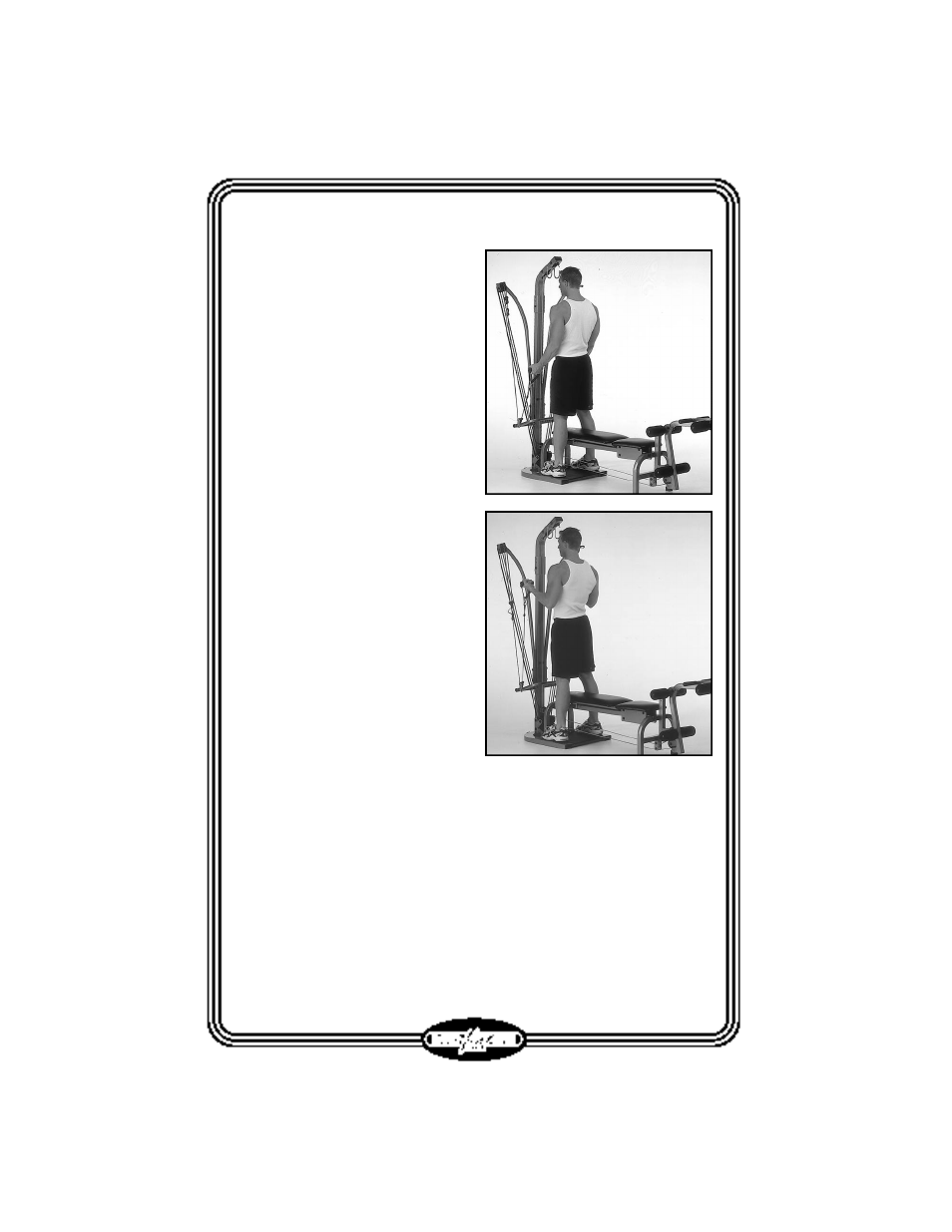 Standing bicep curl | Stamina Products LT-2000 User Manual | Page 15 / 36