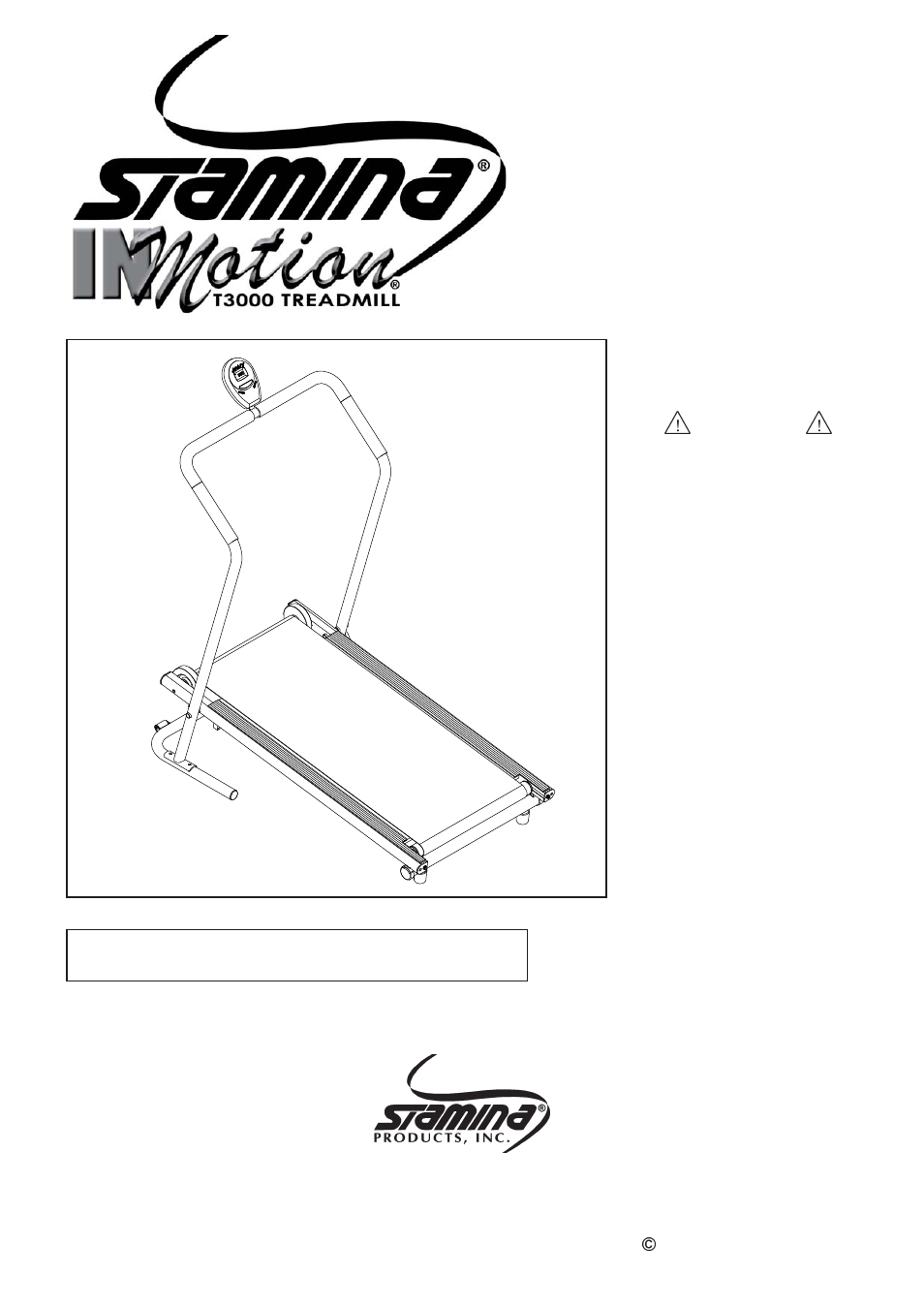 Stamina Products T3000 45-1003 User Manual | 18 pages
