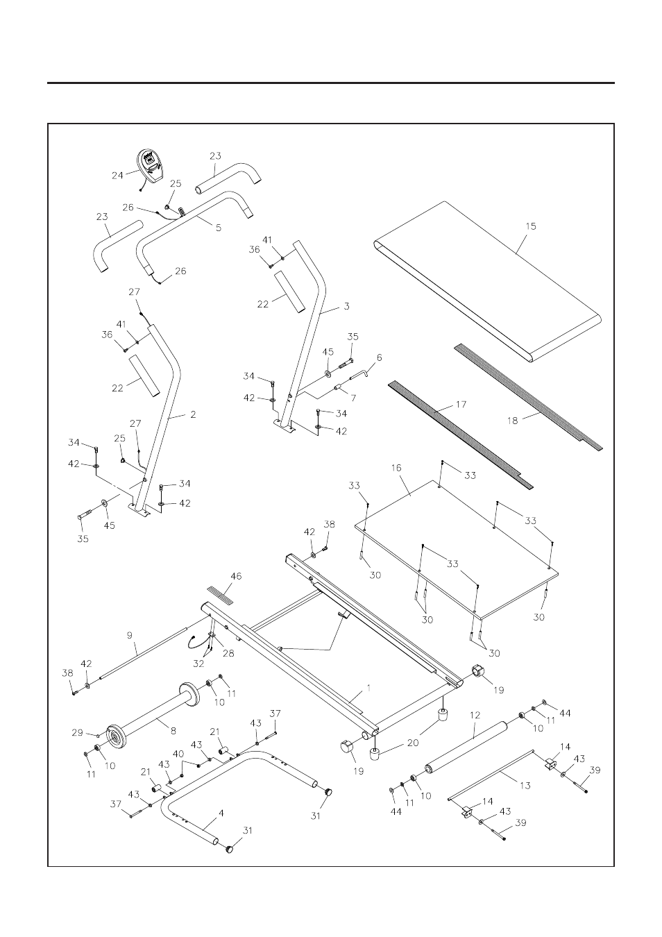 Product parts drawing | Stamina Products T3000 45-1003 User Manual | Page 14 / 18