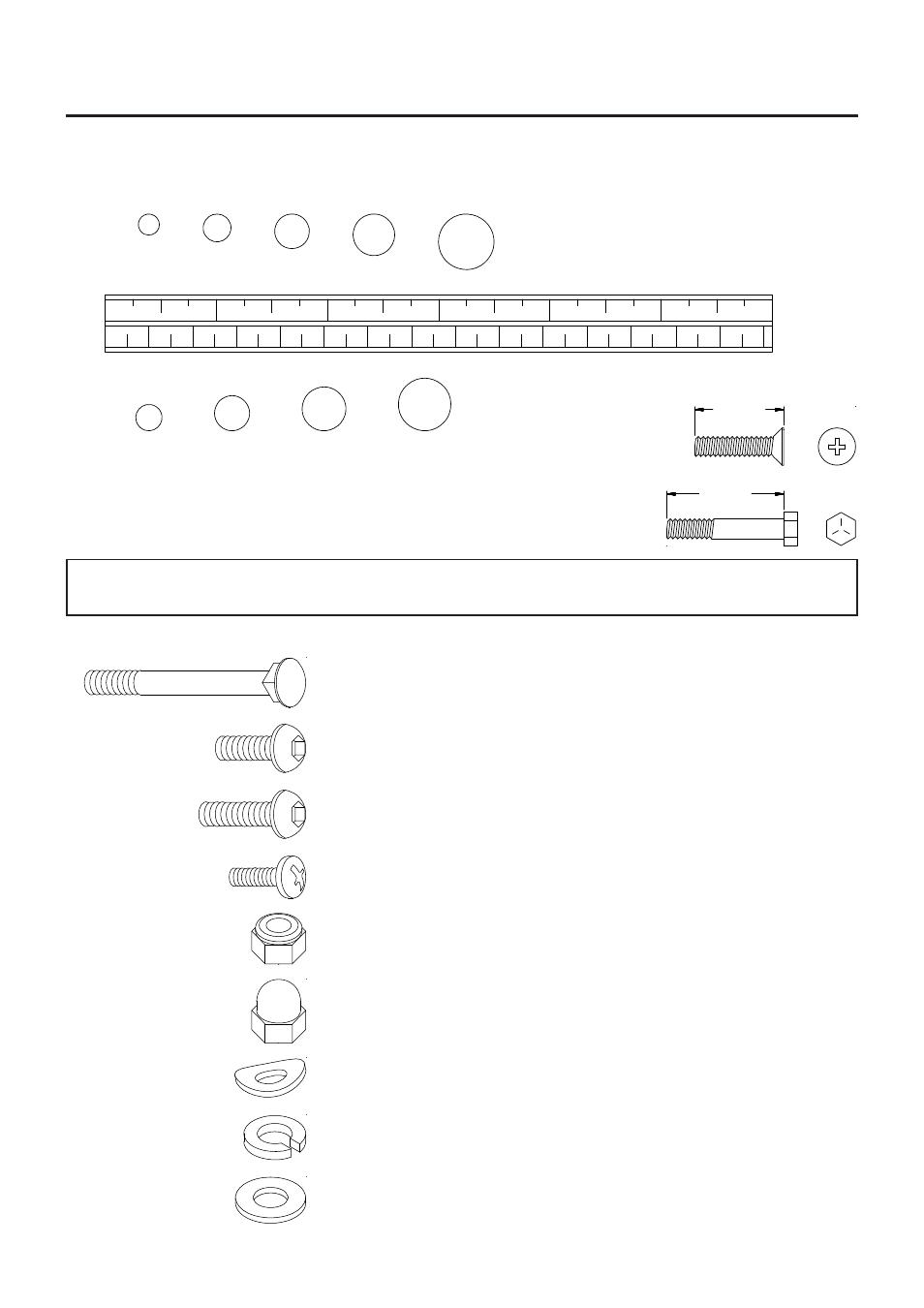 Hardware identification chart, Part no. and description qty | Stamina Products 1300 User Manual | Page 6 / 22