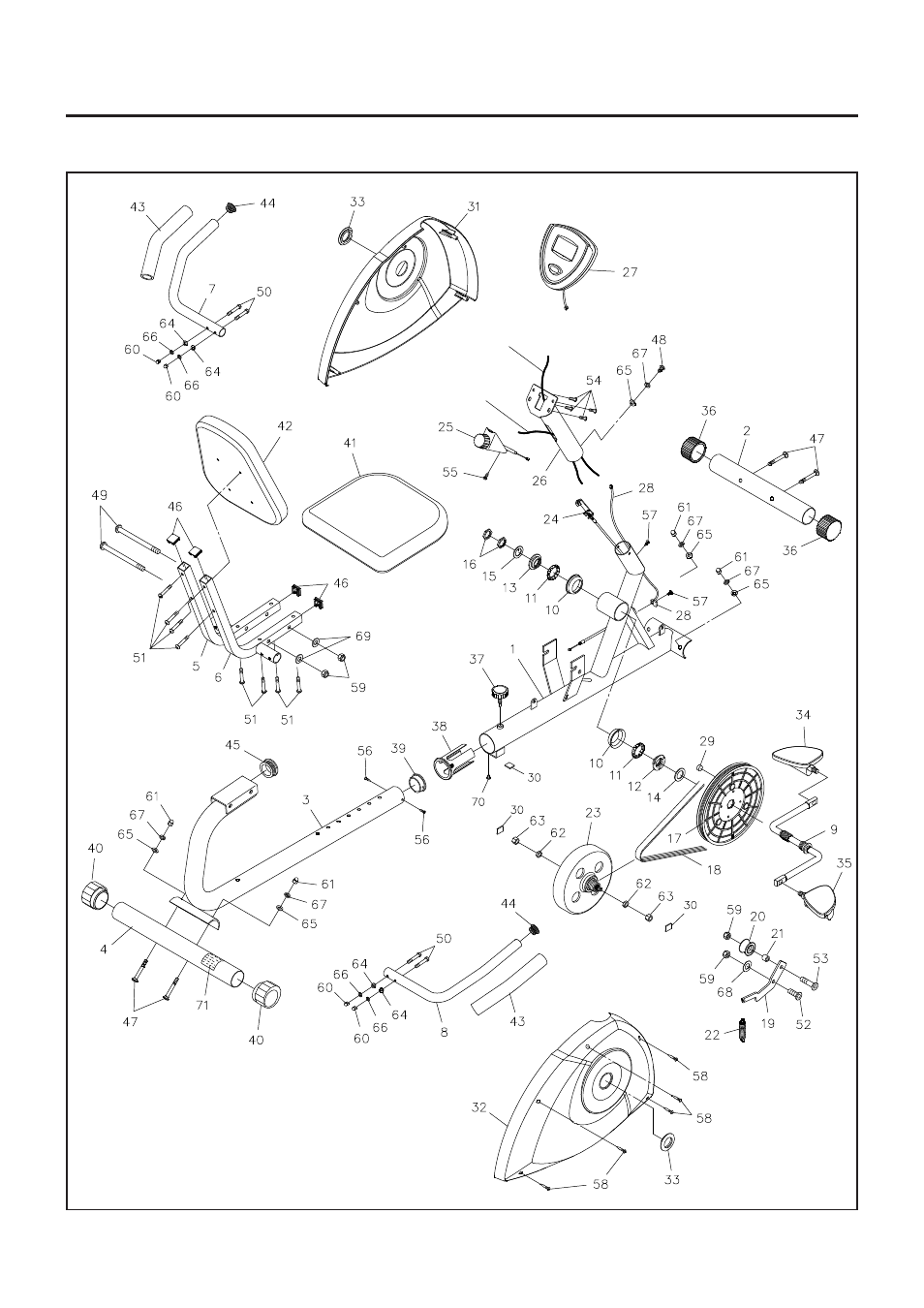 Product parts drawing | Stamina Products 1350 User Manual | Page 18 / 22
