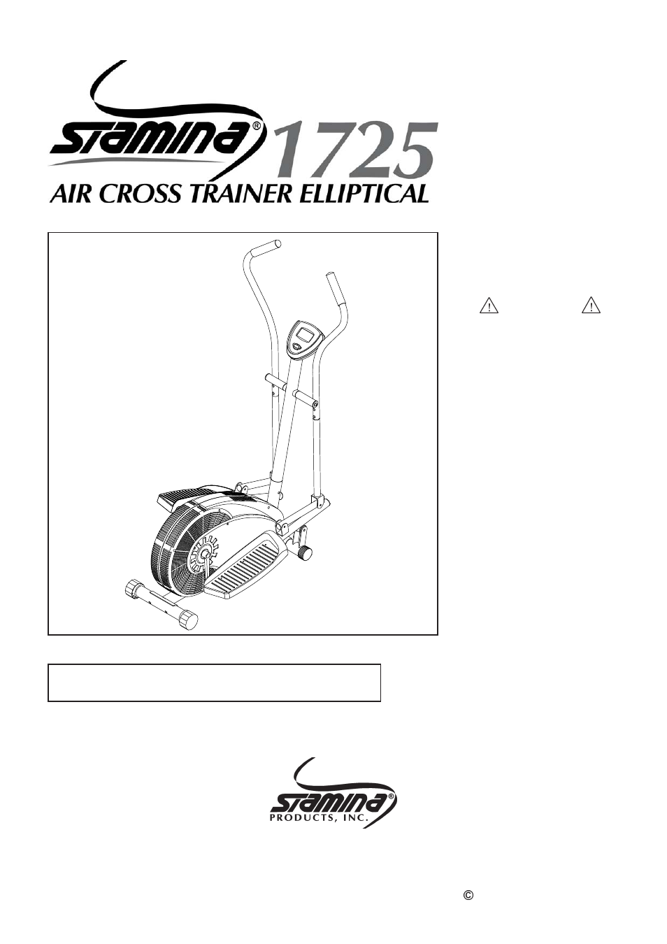 Stamina Products 1725 User Manual | 23 pages