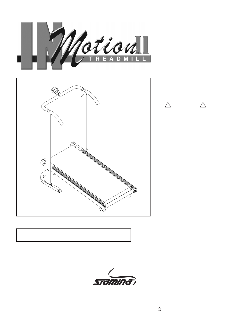 Stamina Products Inmotions User Manual | 15 pages