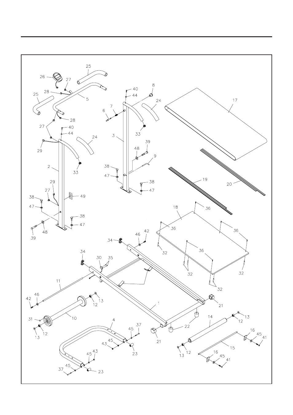 Product parts drawing | Stamina Products Inmotions User Manual | Page 12 / 15