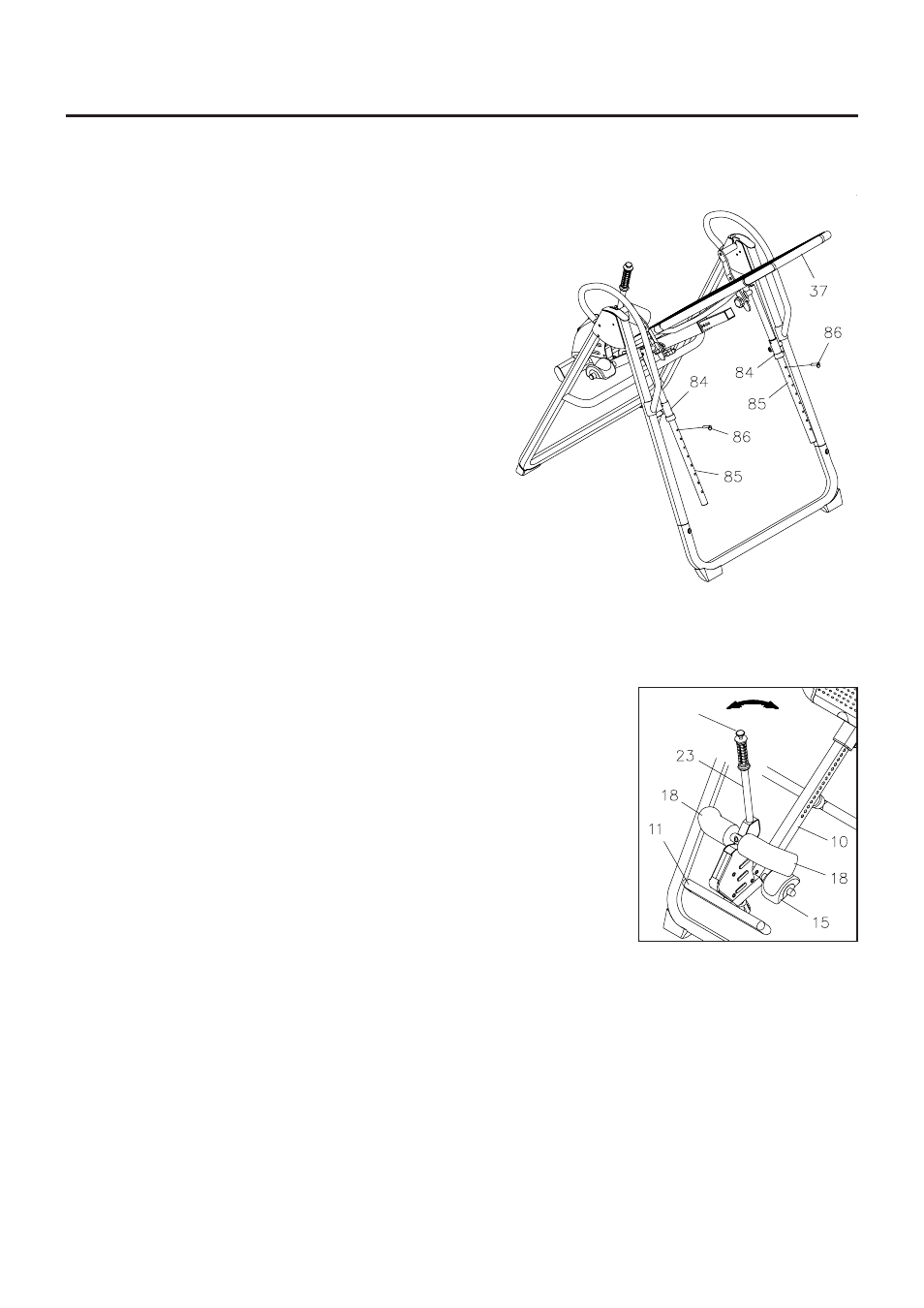 The handrails inversion angle adjustment | Stamina Products 55-1537C User Manual | Page 12 / 22