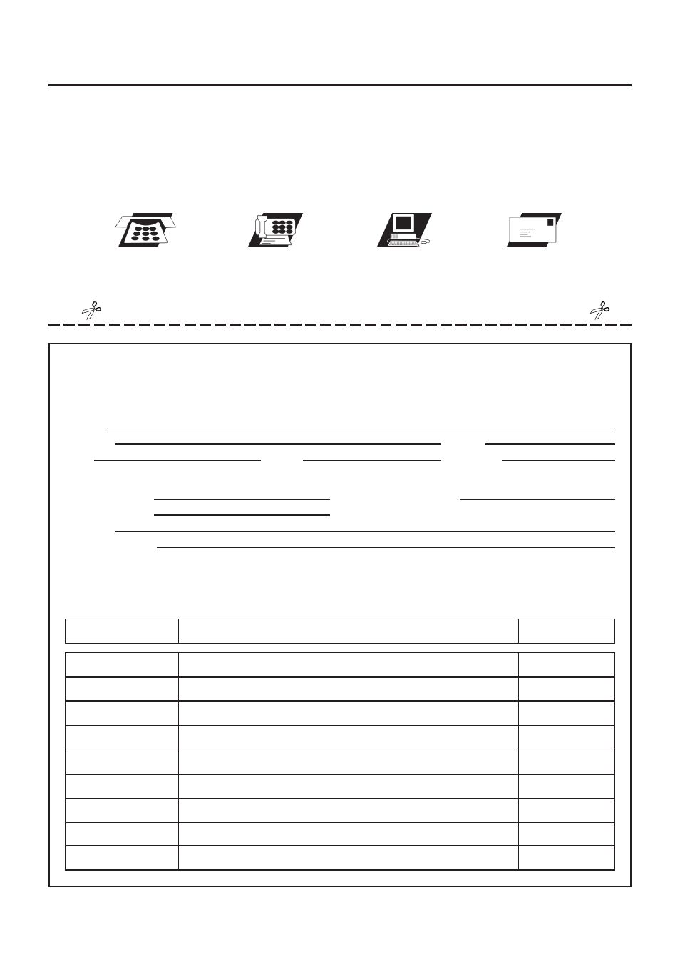 Fax/mail ordering form | Stamina Products 55-2065 User Manual | Page 30 / 30