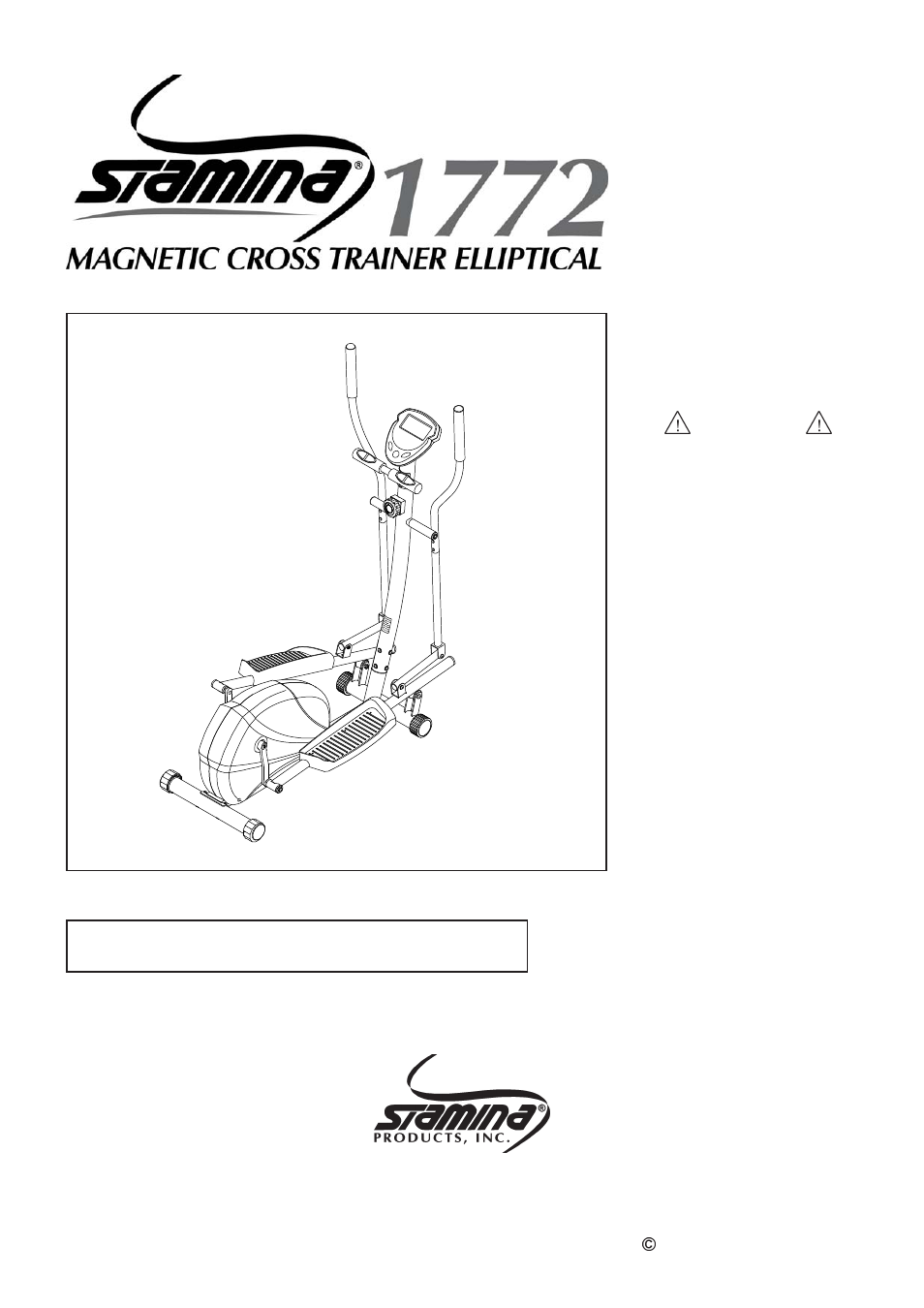 Stamina Products 55-1772 User Manual | 23 pages