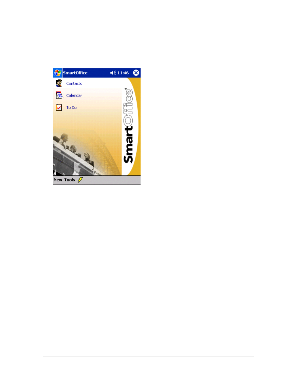 Smartoffice mobile main screen, Contacts | Smart Parts Mobile for Pocket PC User Manual | Page 14 / 42