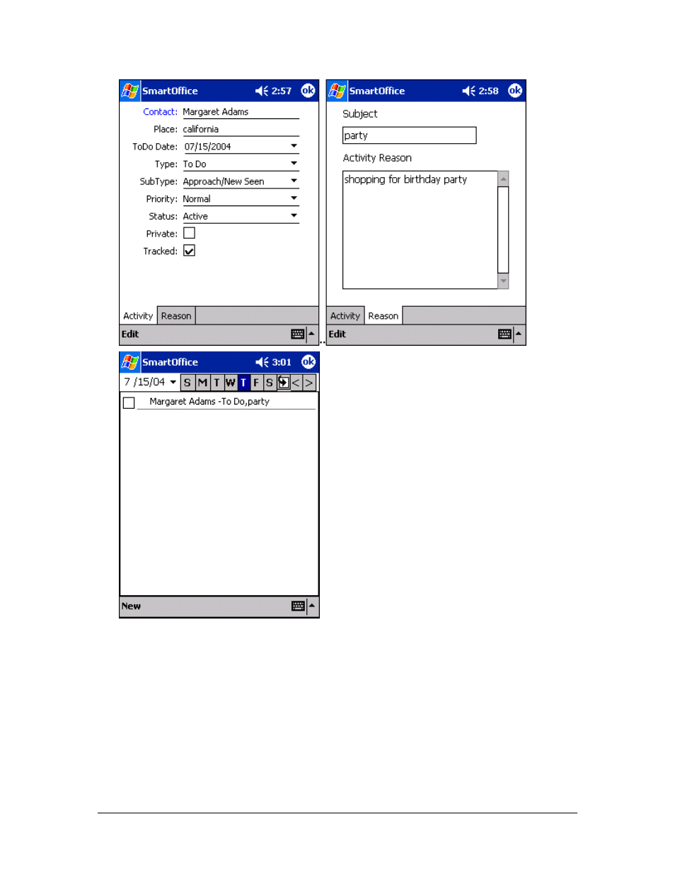 Modifying a todo item, From the todo list | Smart Parts Mobile for Pocket PC User Manual | Page 34 / 42