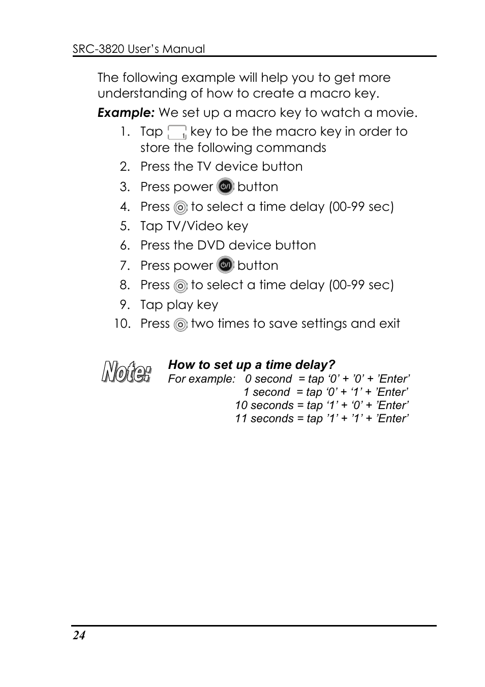 Sunwave Tech. SRC-3820 User Manual | Page 30 / 51