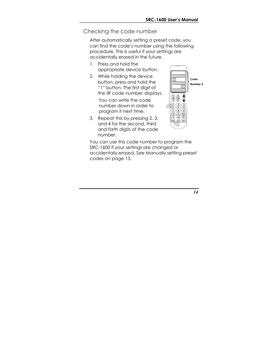 Sunwave Tech. SRC-1600 User Manual | Page 18 / 38