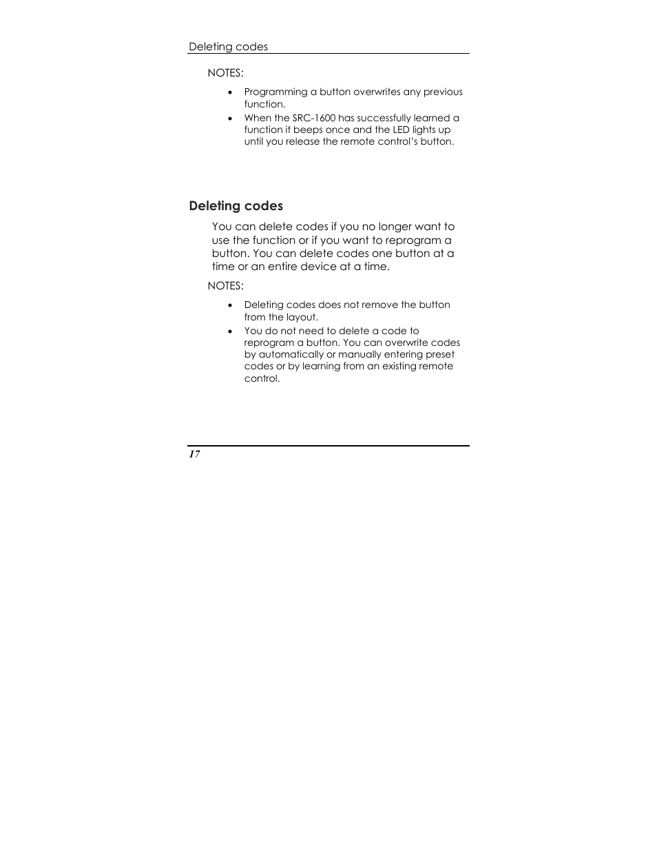 Sunwave Tech. SRC-1600 User Manual | Page 21 / 38