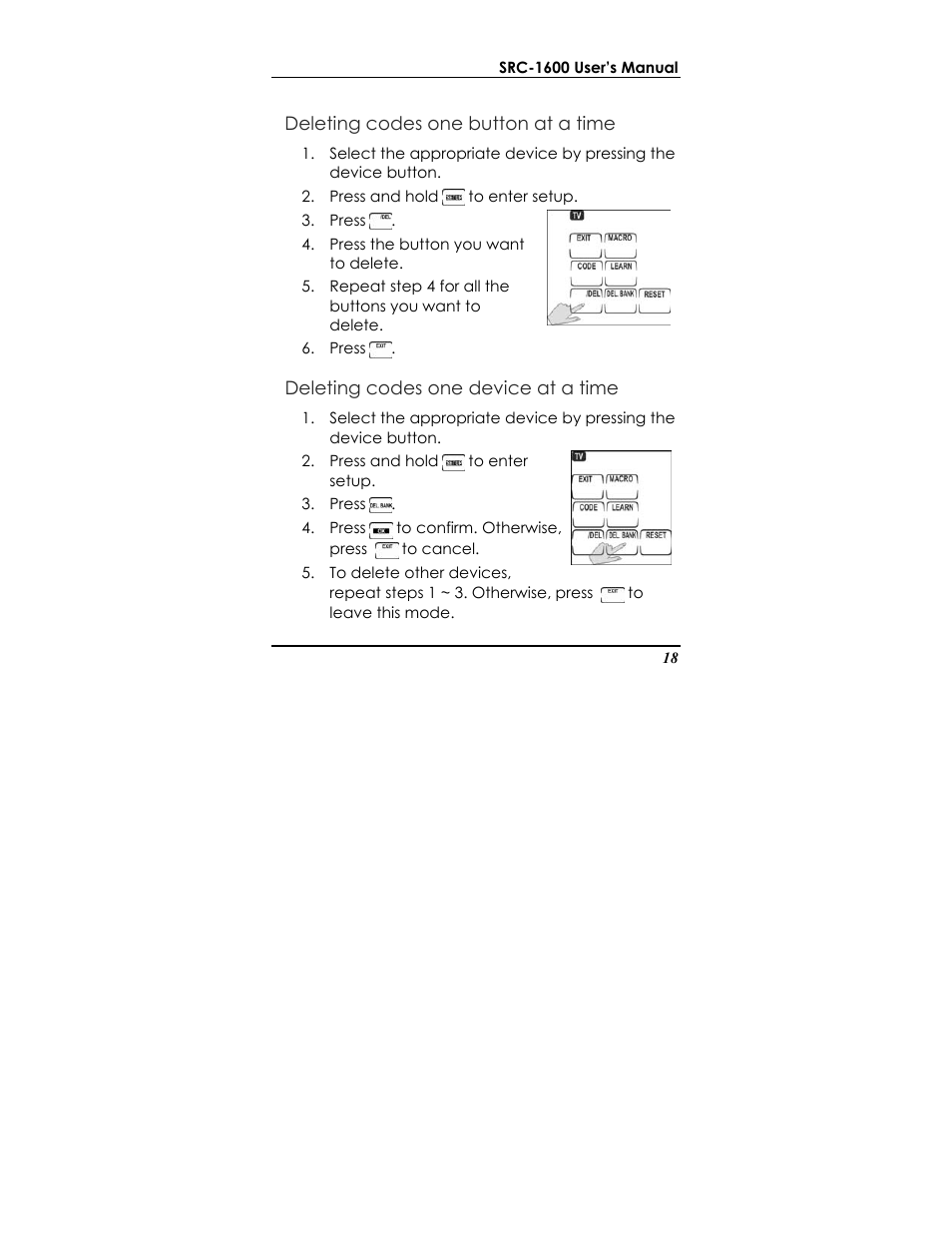 Sunwave Tech. SRC-1600 User Manual | Page 22 / 38