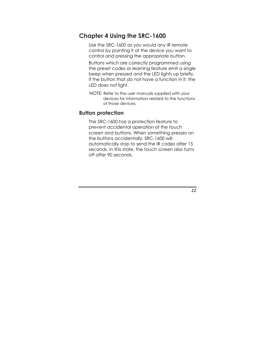 Sunwave Tech. SRC-1600 User Manual | Page 26 / 38