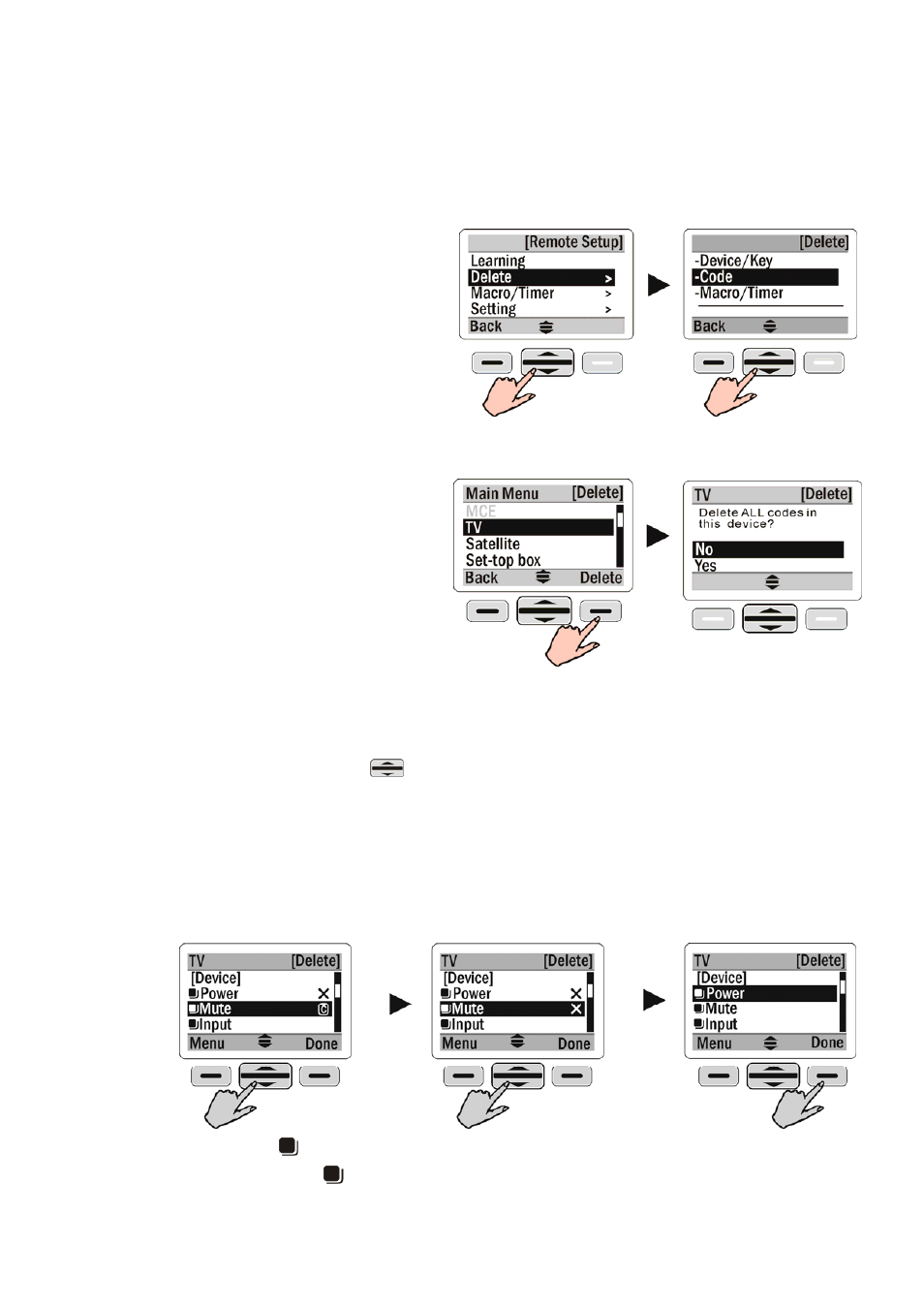 Part i-2> deleting code | Sunwave Tech. SRC-2200 User Manual | Page 19 / 31