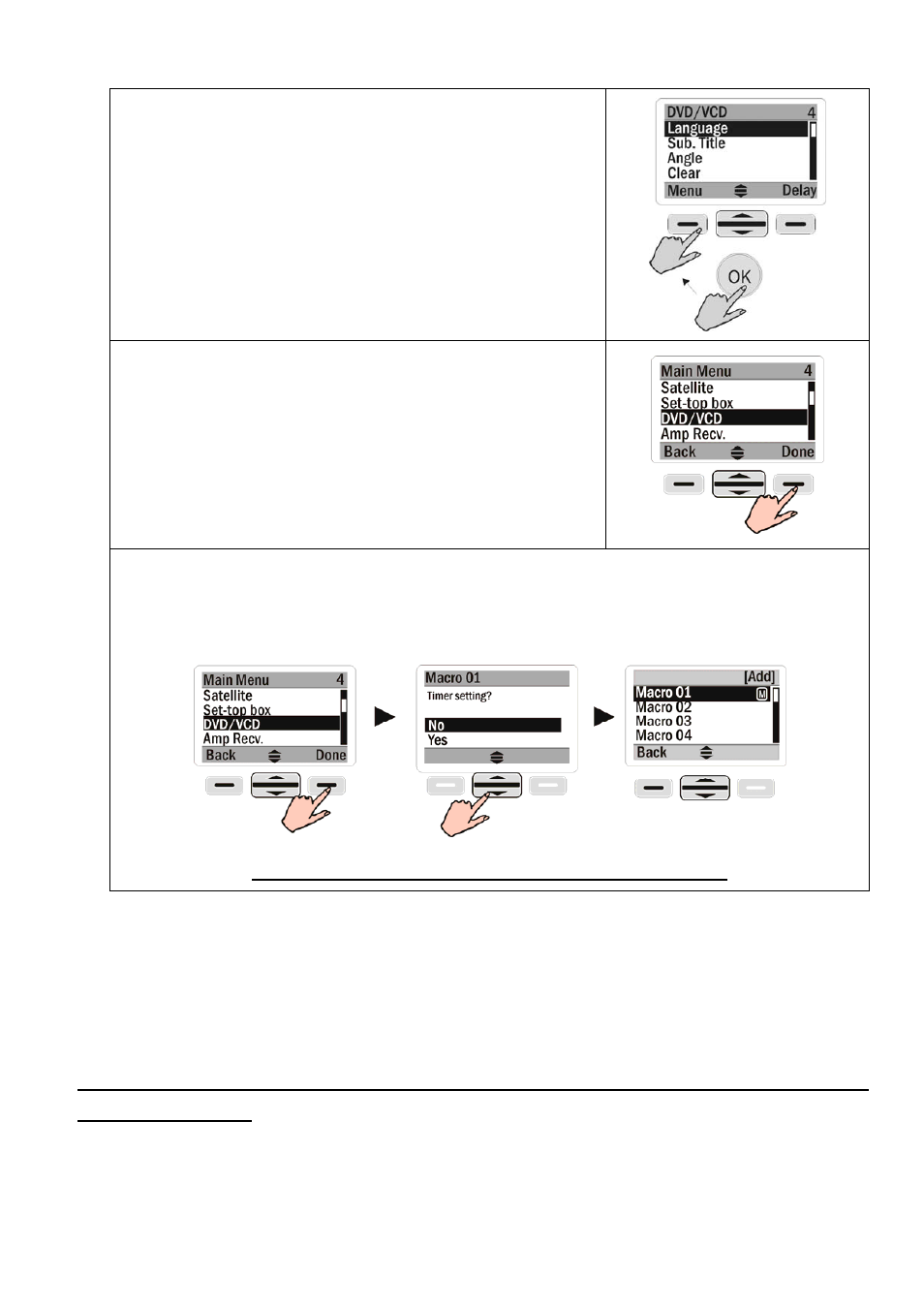 Type 2.- learning macro key settings | Sunwave Tech. SRC-2200 User Manual | Page 24 / 31