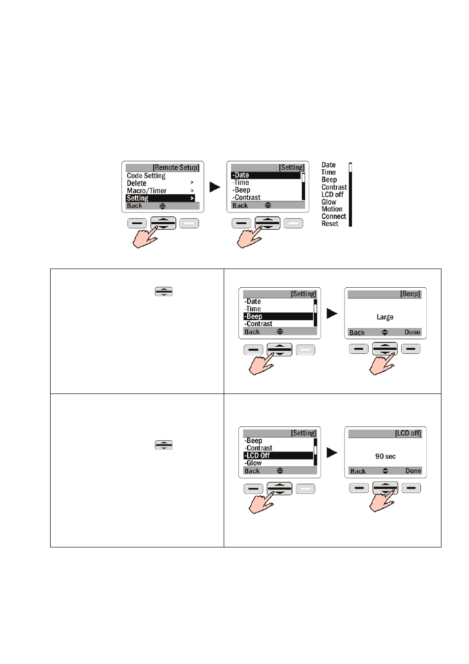 General settings | Sunwave Tech. SRC-2200 User Manual | Page 29 / 31
