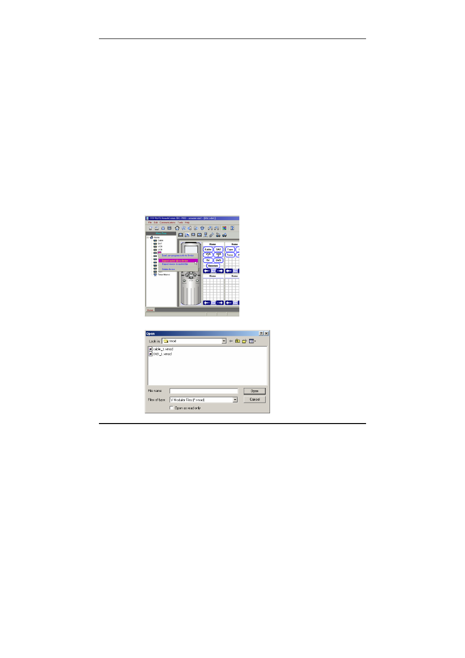 Chapter 5 portable model files | Sunwave Tech. REMOTECOMM SRC-7000 User Manual | Page 46 / 60