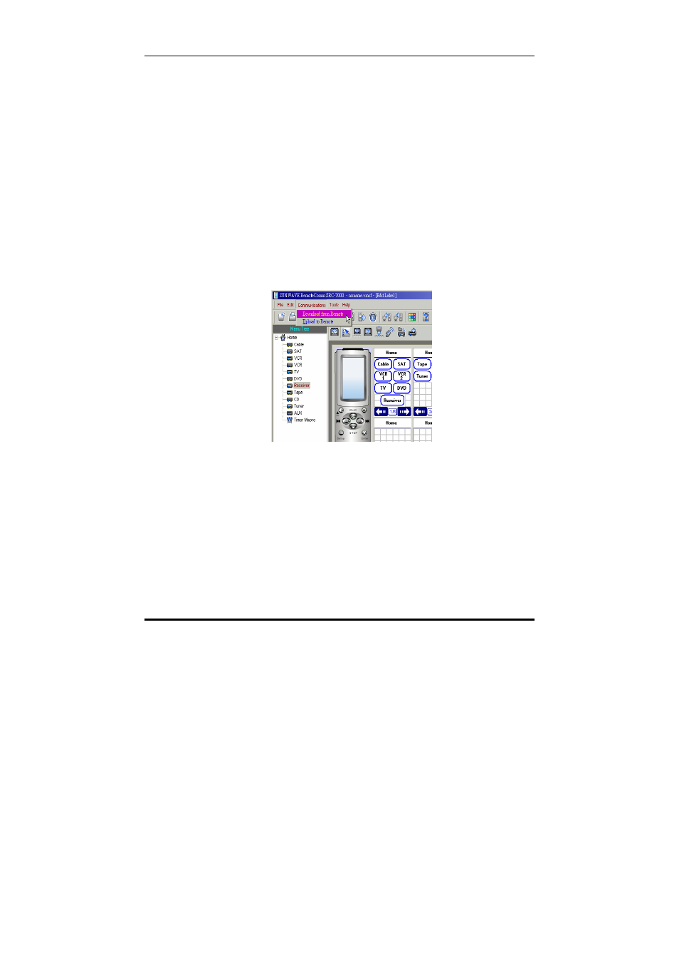 Chapter 6 communications | Sunwave Tech. REMOTECOMM SRC-7000 User Manual | Page 48 / 60