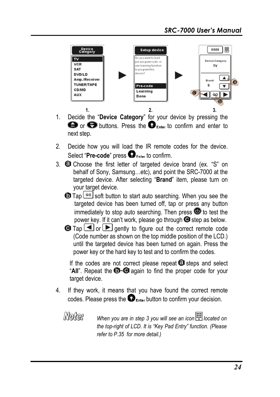 Sunwave Tech. SRC-7000 User Manual | Page 26 / 75