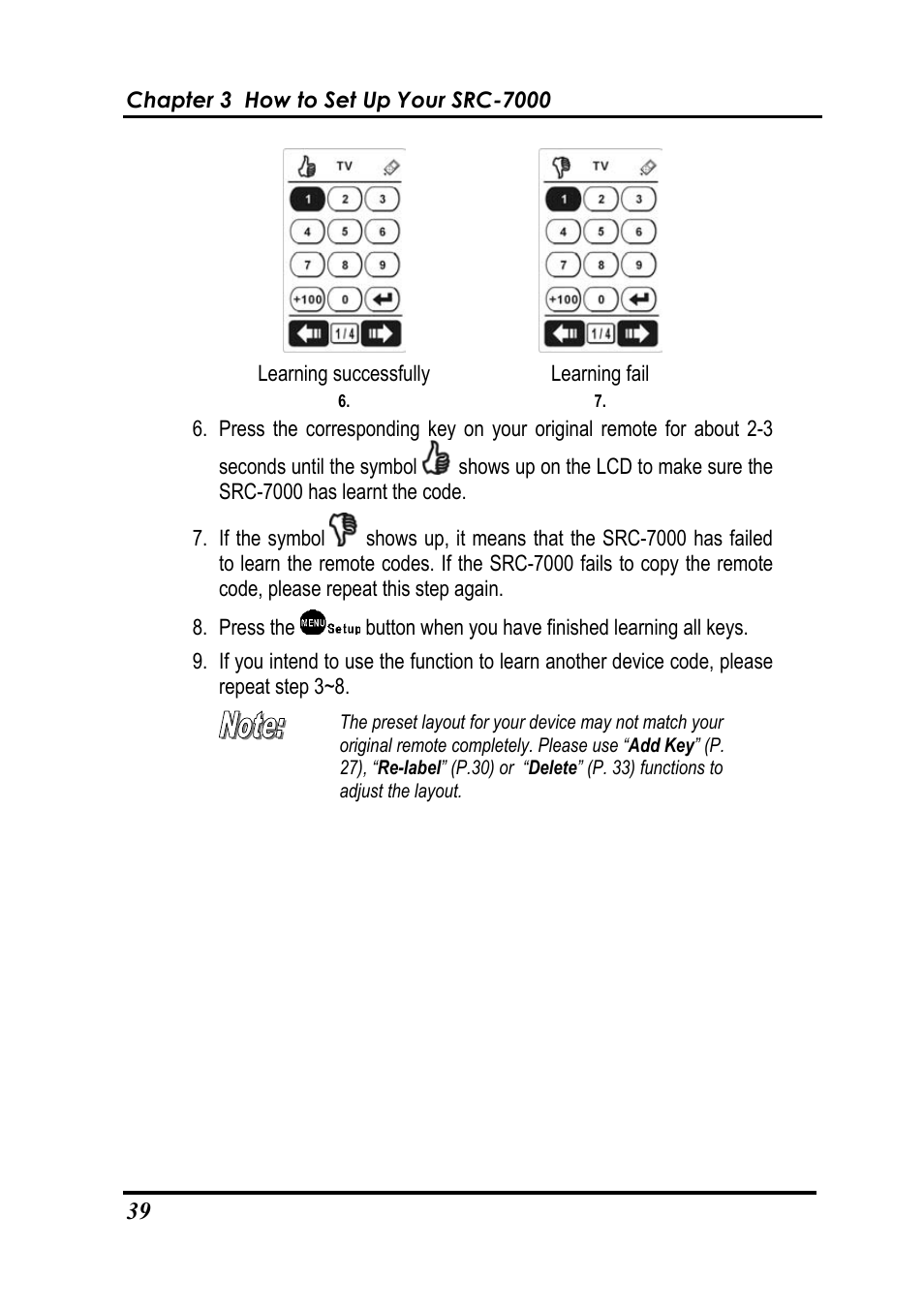 Sunwave Tech. SRC-7000 User Manual | Page 41 / 75