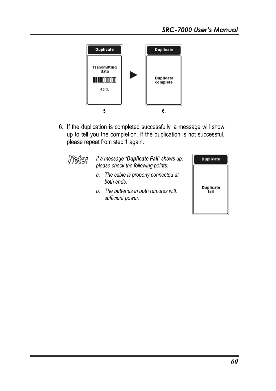 Sunwave Tech. SRC-7000 User Manual | Page 62 / 75