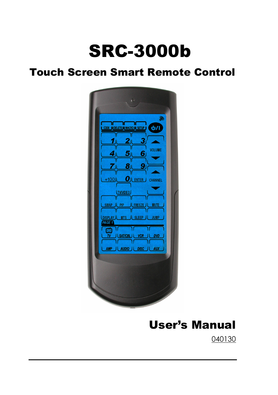 Sunwave Tech. SRC-3000b User Manual | 42 pages