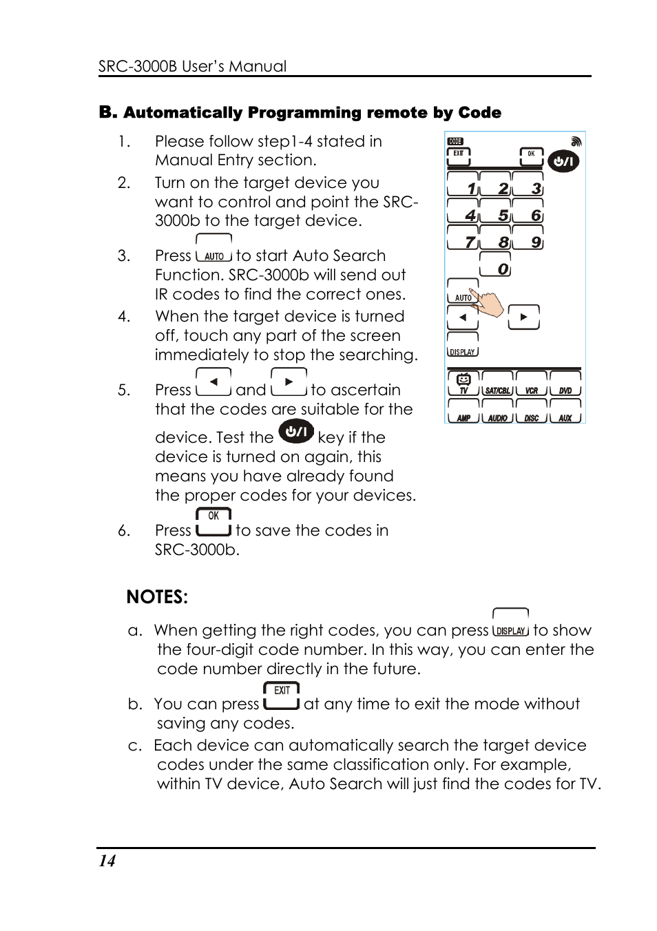 Sunwave Tech. SRC-3000b User Manual | Page 18 / 42