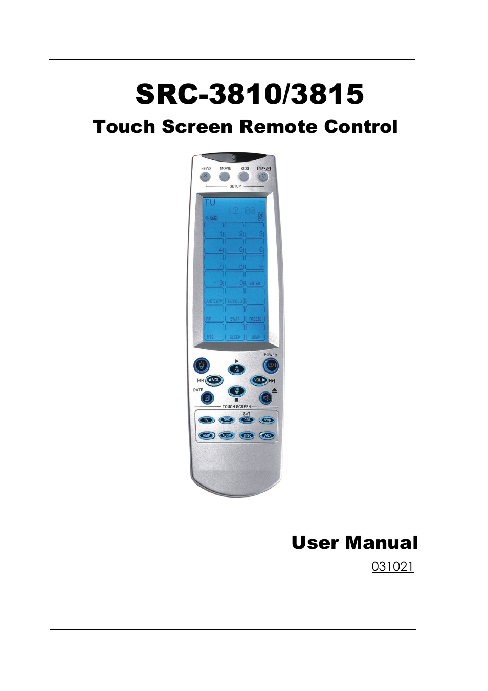 Sunwave Tech. 3815 User Manual | 58 pages