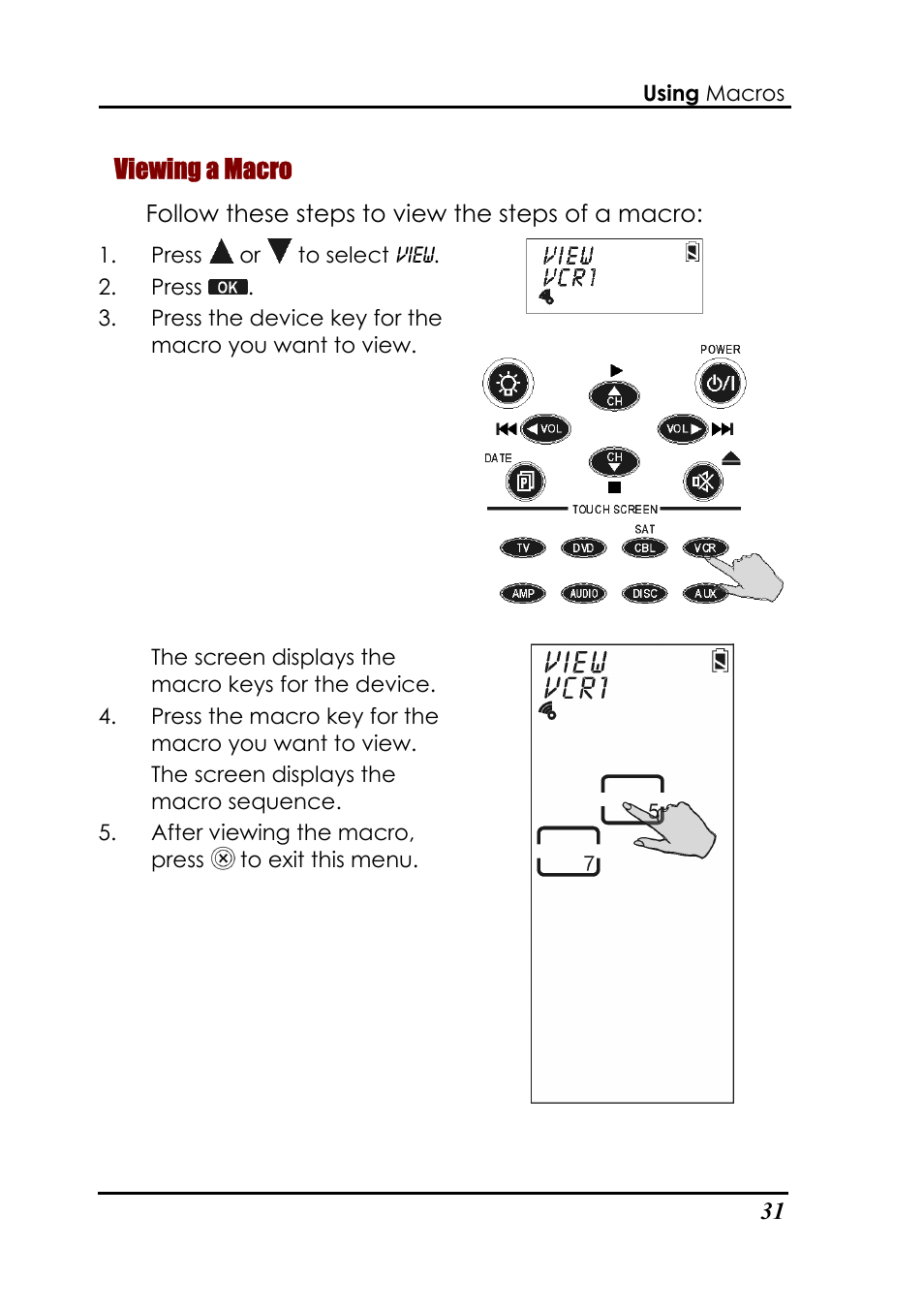 Viewing a macro | Sunwave Tech. 3815 User Manual | Page 37 / 58