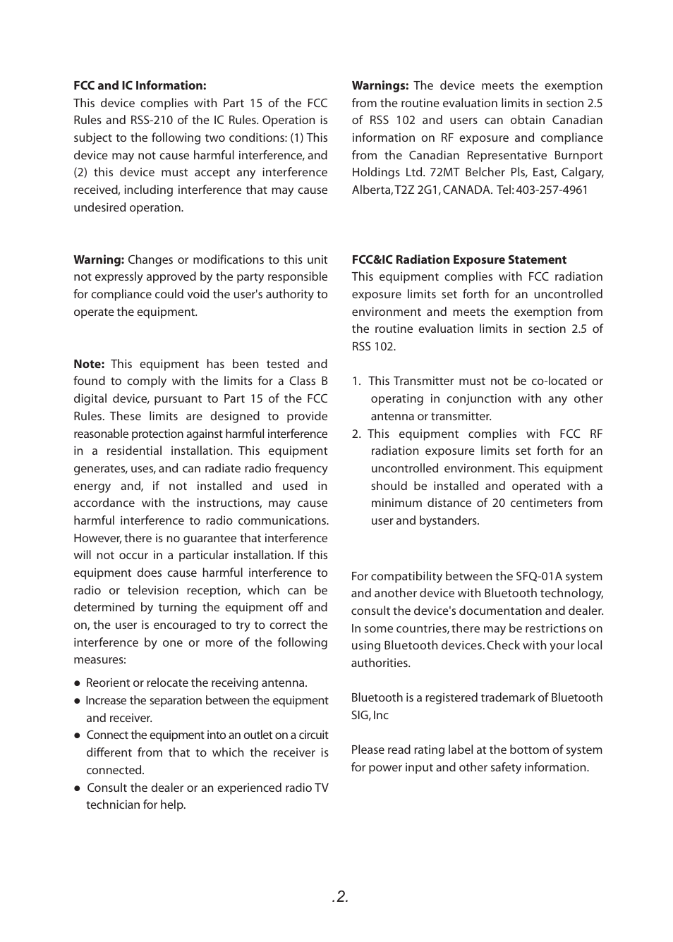 SoundFreaq SFQ-01 User Manual | Page 3 / 20