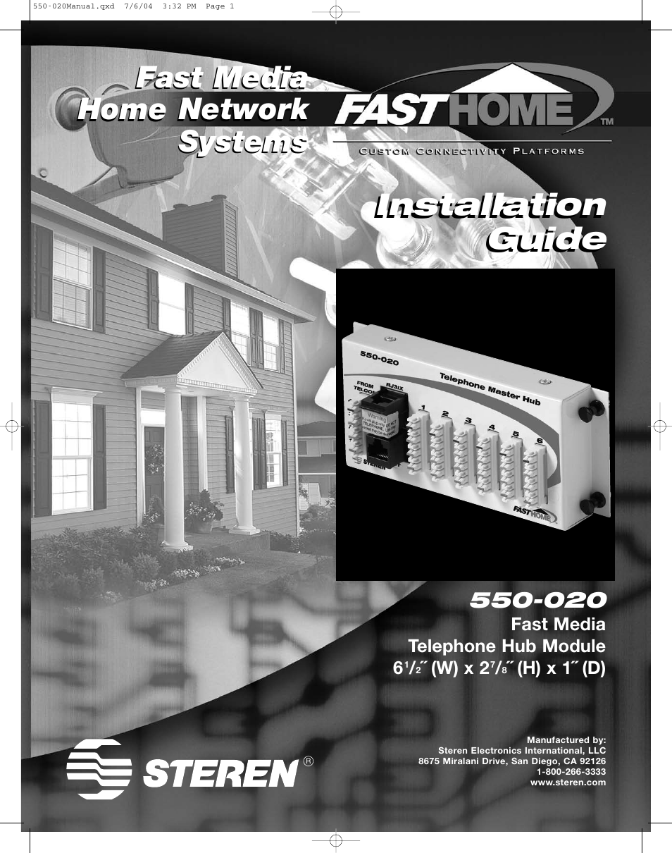 Steren FAST HOME 550-020 User Manual | 4 pages